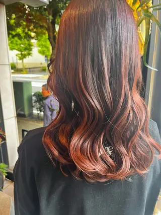 ミディアム カラー 似合わせカット Rinka🌻のヘアスタイル