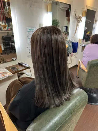ロング カラー 💜推しインナー カラー/菊池柊真💜のヘアスタイル