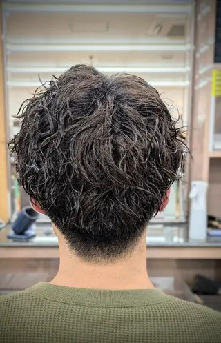 ショート パーマ 理容プラージュ燕三条 福井のヘアスタイル