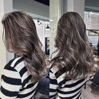 セミロング ブリーチ✨ハイライト メンズヘア/アヤノのヘアスタイル