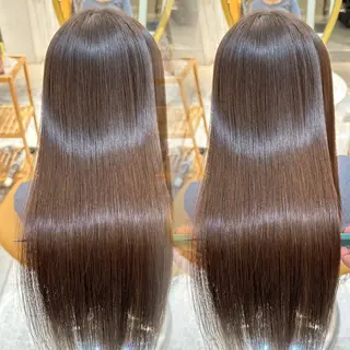 ロング 髪質改善/縮毛矯正/ レイヤーカットななこのヘアスタイル