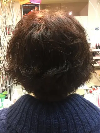 ショート パーマ 金沢美容室/ 艶髪/夜営業/JINのヘアスタイル