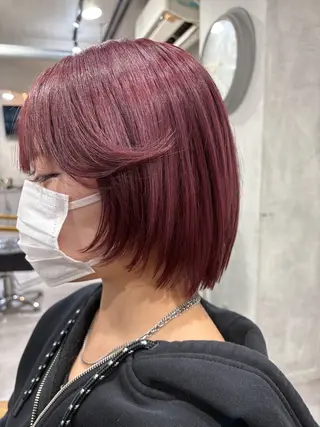 ミディアム カラー 🌈透明感カラー 韓国 ミライ🇰🇷のヘアスタイル