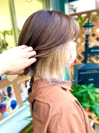 ショート カラー パーマ ヘアアレンジ アイブロウ 髪質改善✧︎カラー 💎AIM【アイム】のヘアスタイル