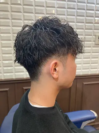 ショート パーマ メンズ ルピナス中田店長 山口大地のヘアスタイル