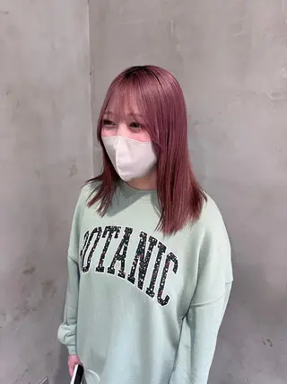 セミロング カラー ヘアアレンジ 🫧艶髪矯正 髪質改善🫧 大介のヘアスタイル