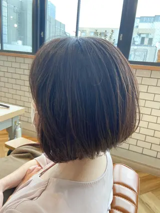 ショート カラー パーマ ✨髪質改善/透明感✨ 西野　陽のヘアスタイル