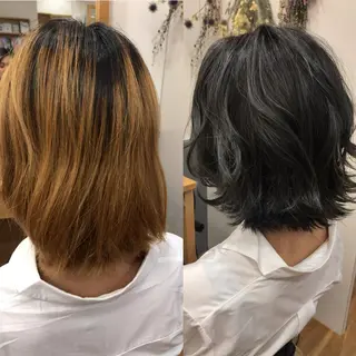 カラー 平尾駅直結/徒歩0分 イノセントヘアのヘアスタイル