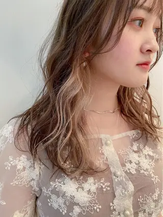 セミロング カラー ボブ特化美容師/ ボブパーマ/ミツイのヘアスタイル