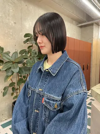 ショート カラー RIN🎀レイヤー/ ボブ/オリーブカラーのヘアスタイル