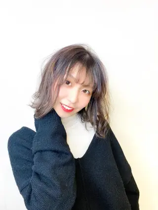 ミディアム Maison 寺尾拓朗のヘアスタイル