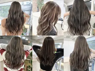 セミロング カラー ヘアアレンジ 久米 治仁のヘアスタイル