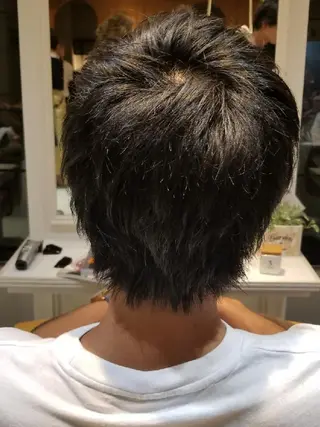 メンズ ばんの かすみのヘアスタイル