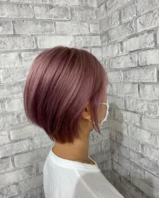 ショート カラー ヘアアレンジ Bob&ハイトーン 専門家CHIHIROのヘアスタイル
