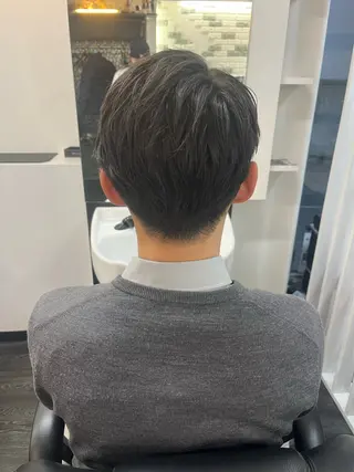 ミディアム メンズ レイヘア コウキのヘアスタイル