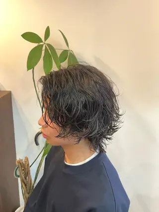 パーマ メンズ オートクチュールランコントレ西京極店所属・今在家 玲【艶髪スト レート/メンズ】のヘアスタイル