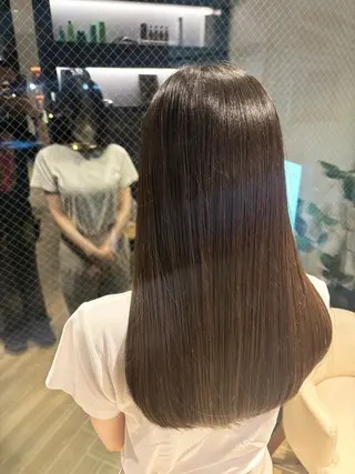 セミロング 山中 あるのヘアスタイル