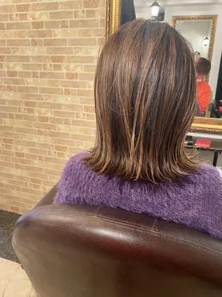 ミディアム 藤田 遼のヘアスタイル