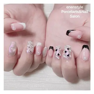 ミディアム ネイル マツエク・マツパ 👑enen style👑のネイルデザイン