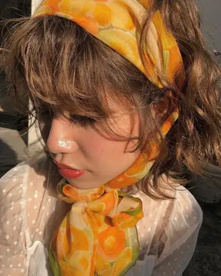 セミロング カラー パーマ ヘアアレンジ メンズ 髪質改善🫧ベージュ 椙山 響のヘアスタイル