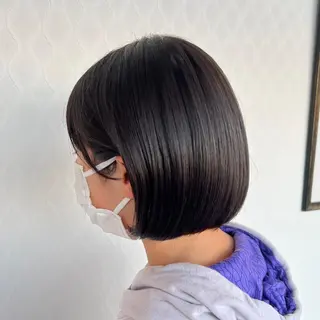ミディアム 顔周りカット/透明感 カラー🤍大塚蛍のヘアスタイル