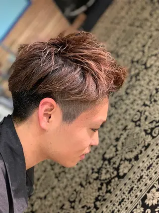 ショート カラー メンズ EARTH 浦添店のヘアスタイル