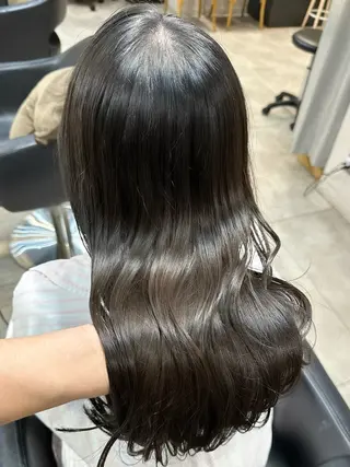 セミロング ✨透明感カラー/縮毛 恵比寿HAYATO✨のヘアスタイル