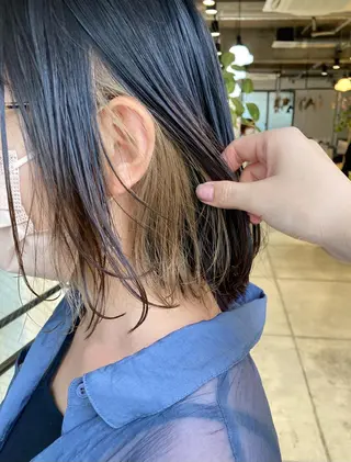 ミディアム カラー ヘアアレンジ Chlan岡本 坂本のヘアスタイル