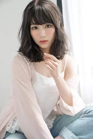 ミディアム カラー DUNOhair デュノヘアーのヘアスタイル