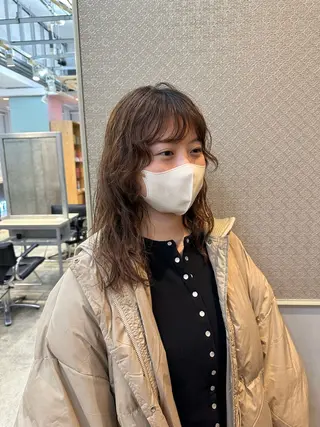 ミディアム パーマ さとう あやかのヘアスタイル