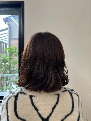 ミディアム みぞぐち じゅりのヘアスタイル