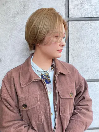 ショート カラー 癖毛救済✂️ボブ /髪質改善ストレートのヘアスタイル