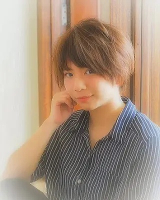 ショート カラー パーマ grand juteのヘアスタイル