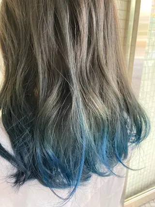 セミロング カラー 横浜似合わせ顔まわり カット／長谷川のヘアスタイル
