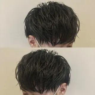 ショート ヘアアレンジ メンズ 美容室sand 横浜のヘアスタイル