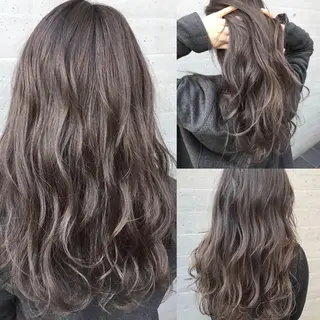 ロング カラー パーマ ヘアアレンジ 【公式】amble luxe池袋東口🩷のヘアスタイル