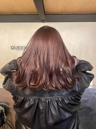 ミディアム 美髪改善ストレート/ 植村友哉のヘアスタイル