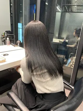 ミディアム 韓国ヘア 店長NEGIのヘアスタイル