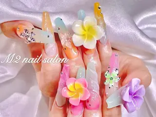 ネイル 長さだし専門店 M2　rikaのネイルデザイン