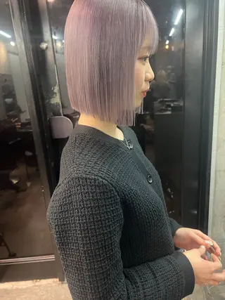 ショート 透明感カラー🌿ボブ ✨飛田　ケイのヘアスタイル
