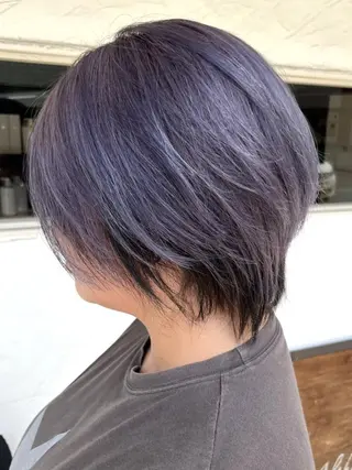 カラー ショート alpha松戸 🍓武田さくら🦊のヘアスタイル