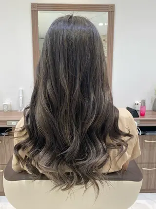 ロング カラー パーマ 田中 慎也のヘアスタイル