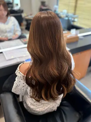 セミロング 髪質改善・水素カラー ARIA(ému)のヘアスタイル