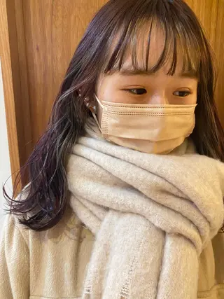 ロング カラー 砂原 ひよりのヘアスタイル
