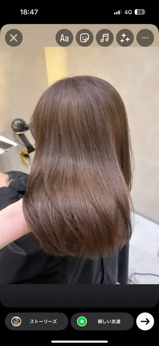 セミロング Yukie♡ Zinaのヘアスタイル