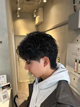 パーマ メンズ 💎メンズカット ／フェザー／細野💎のヘアスタイル