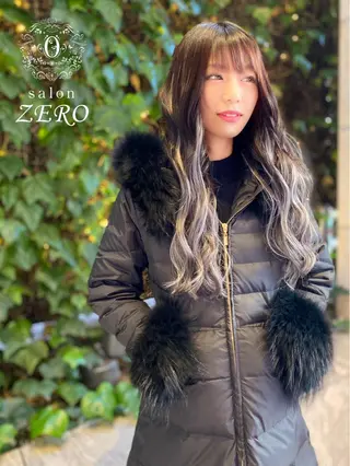 ロング カラー ヘアアレンジ Hair Make Salon ZEROのヘアスタイル