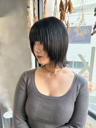ショート ウルフ レイヤー パーマ🪐MANAのヘアスタイル