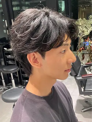 ショート パーマ メンズ 🔱メンズパーマ特化 🔱山下和輝のヘアスタイル