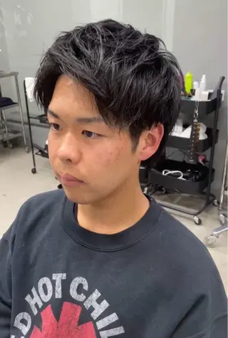 ショート パーマ メンズ メンズ専門サロン wokeのヘアスタイル